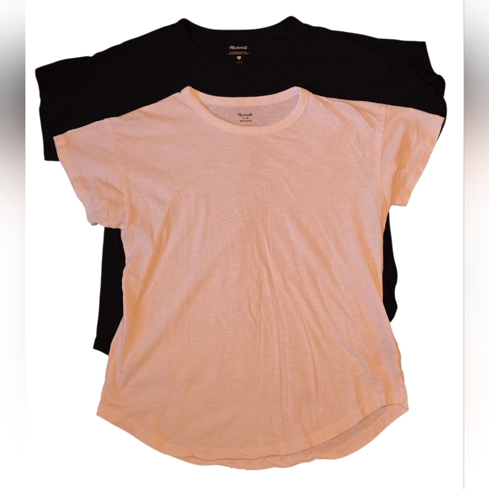 Madewell Black and White T-Shirts Set